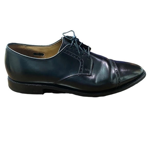 ?ALLEN Edmonds Clifton cap toe Black Leather Oxford